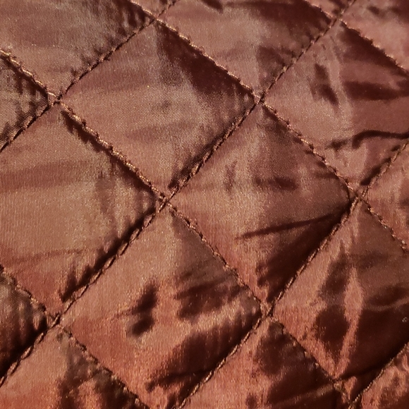 Hobbs of London UK 14/US 12 Quilted High Quality Detailing Coat L:33" EUC Maroon - Picture 5 of 6